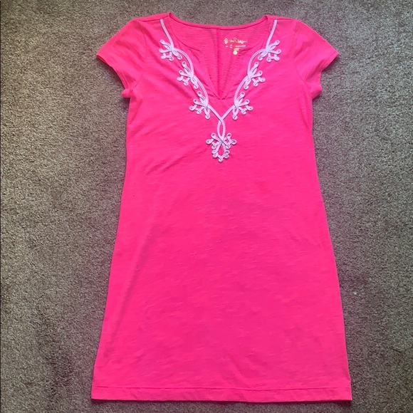 Dresses & Skirts - Lilly Pulitzer Hot-Pink Slip Dress